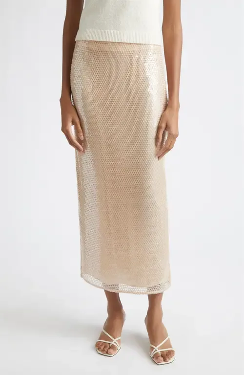 Leilani Sequin Knit Maxi Skirt by Toccin