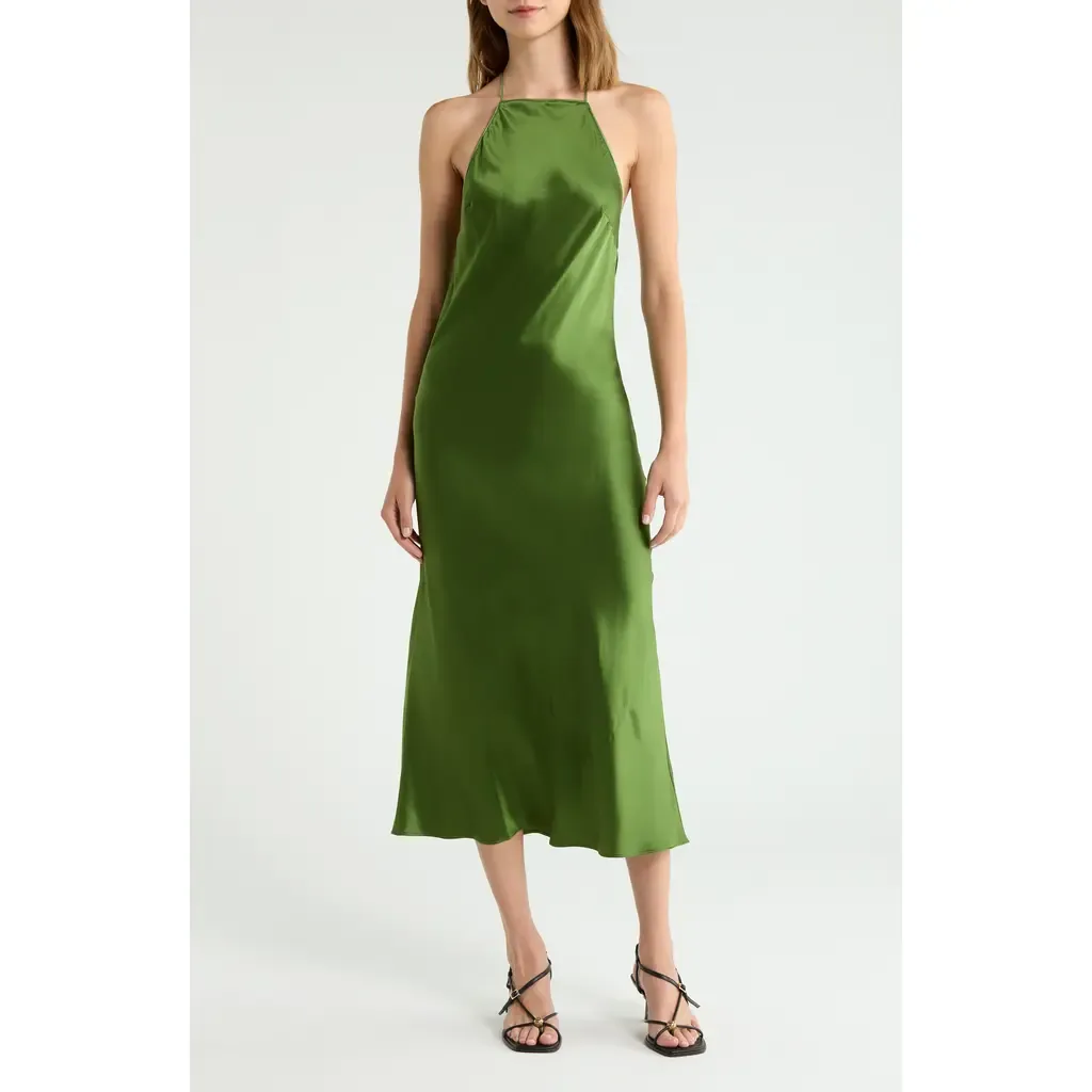 Maripaz Sleeveless Silk Maxi Dress by Reformation
