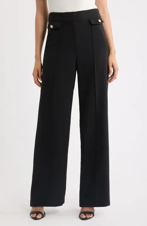 The Isla Seamed High Waist Straight Leg Pants by Elie Tahari