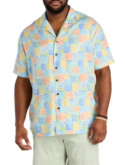 Colorful Paradise Sport Shirt by Oak Hill by DXL