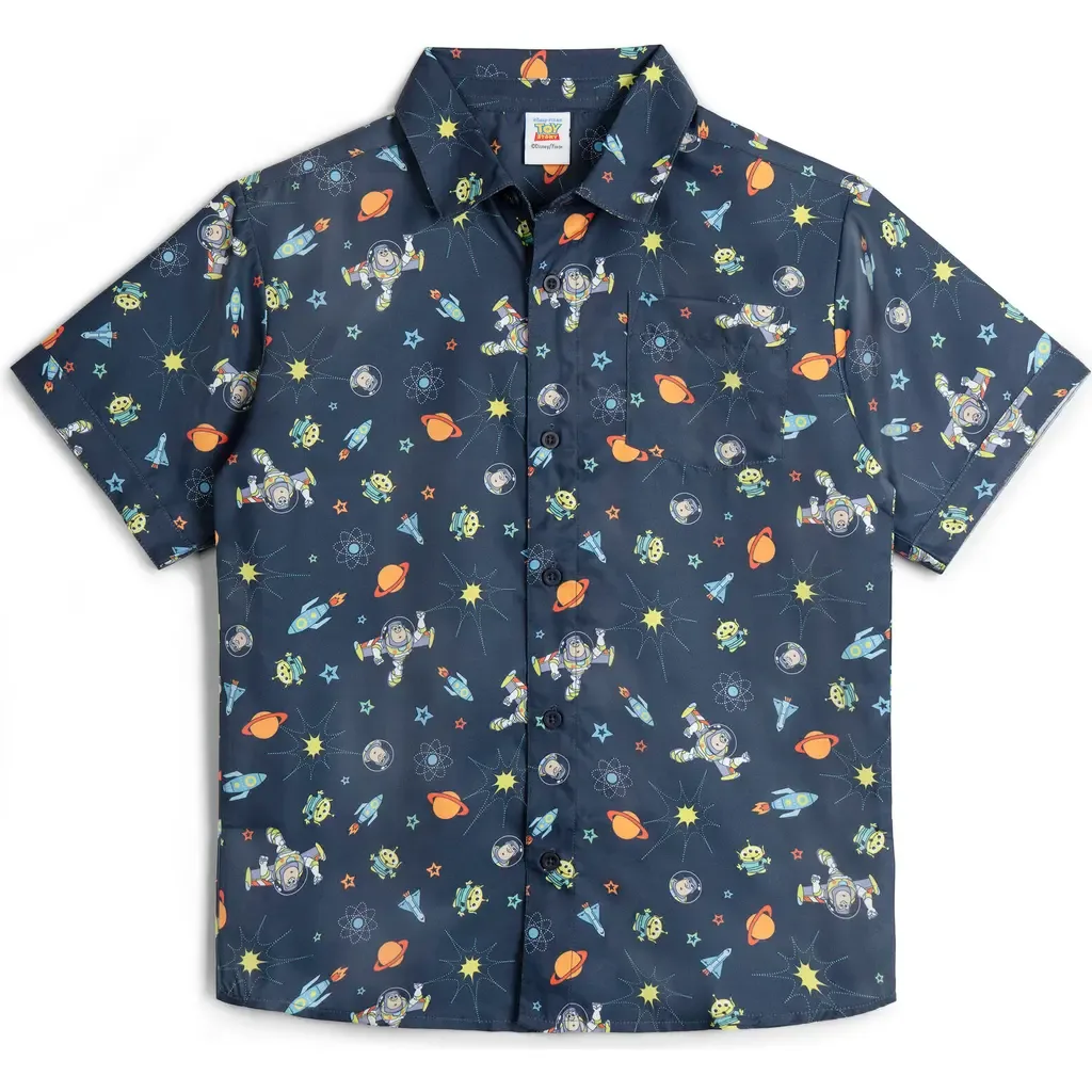 Short Sleeve Button Down Shirt by Disney