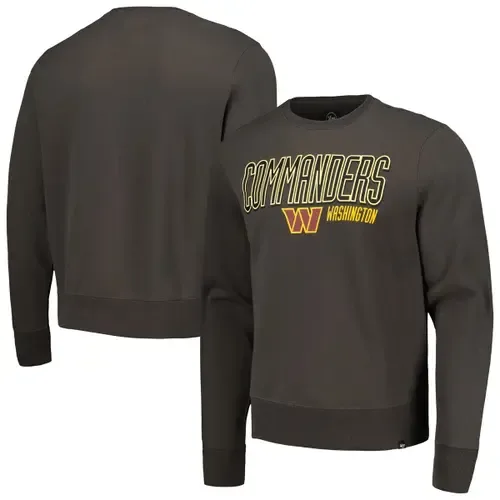 '47 Charcoal Washington Commanders Locked in Headline Pullover Sweatshirt by '47
