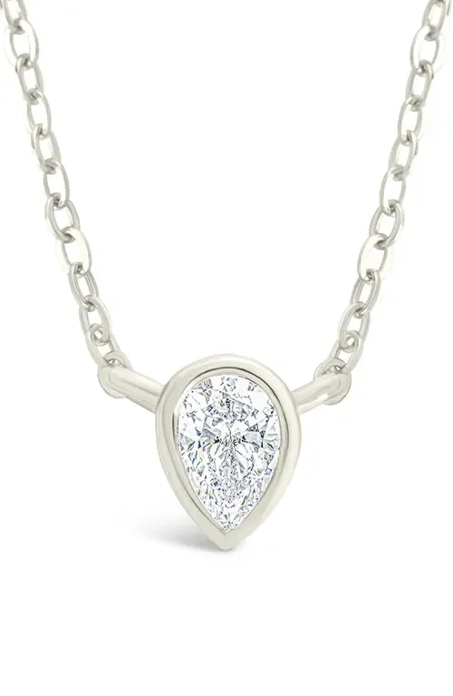 Pear Cut Cubic Zirconia Pendant Necklace