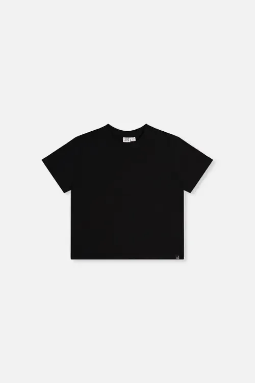 Heavy Jersey Crew Neck Wide Short Sleeve T-Shirt by Deux par Deux