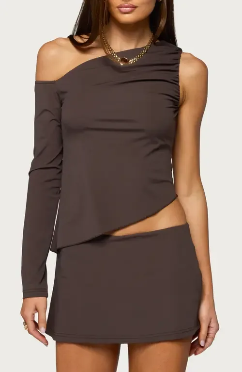 Lucretia Asymmetric One-Shoulder Top by EDIKTED