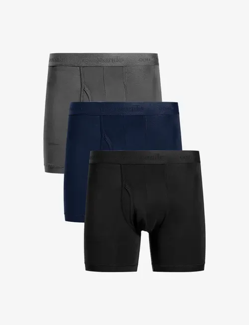 Essential Modal Relaxed Boxer Brief with Fly 3-Pack by Commando