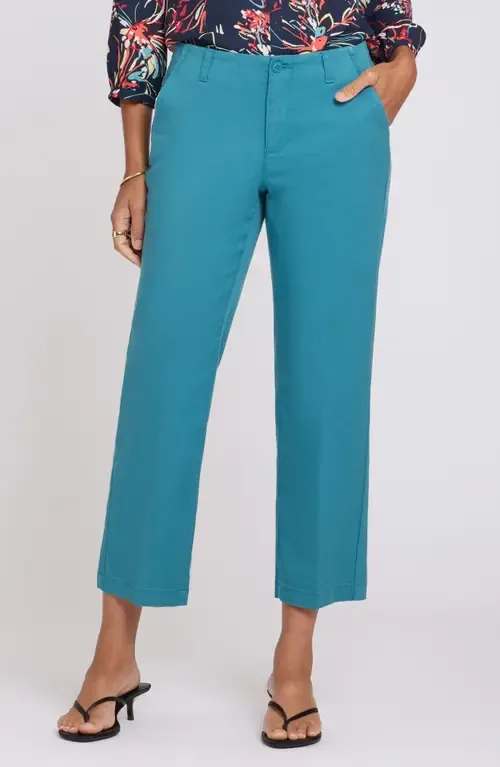 Marilyn Ankle Straight Leg Twill Pants by NYDJ