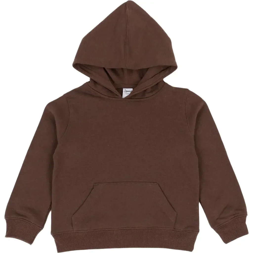 Pullover Hoodie, Cotton Blend, Kangaroo Pocket, Solid Colors by Leveret