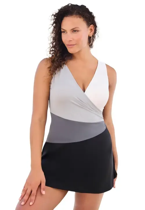 Fit and Flare Swim Dress by Swim 365