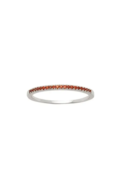 Birthstone Stacking Ring in Silver January by MADE BY MARY
