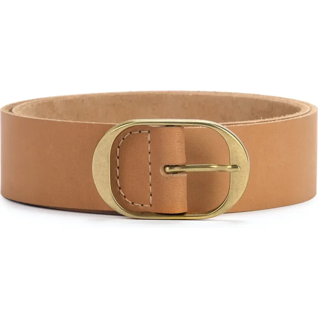 Oval Buckle Leather Belt 45mm by Ezra Arthur