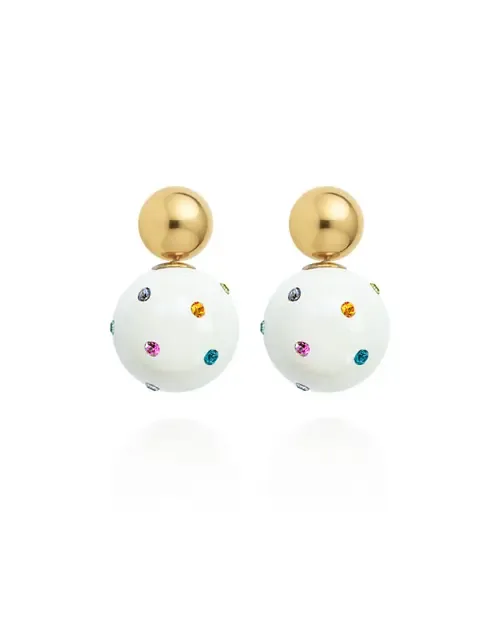 Lilou Jet Earrings by Saulė Label