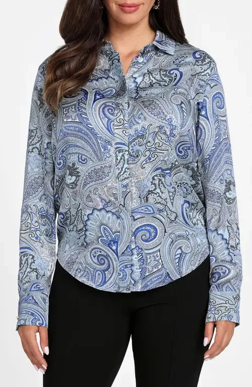 Melissa Paisley Button-Up Shirt by Marciano