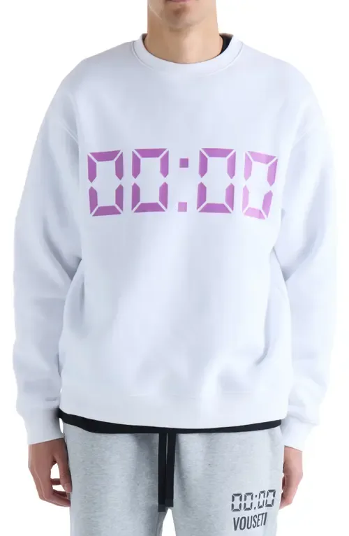 Us Against Time Crewneck Sweatshirt by VOUSETI