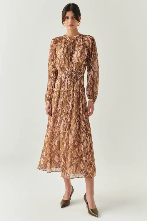 Kairi Chiffon Midi Dress by Exquise