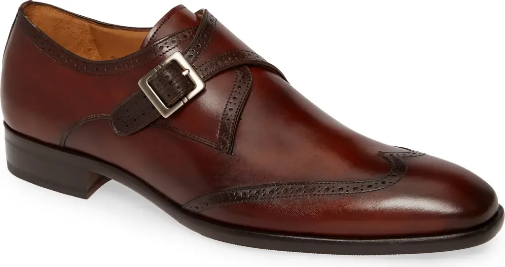 Forest Single Monk Strap Wingtip Shoe