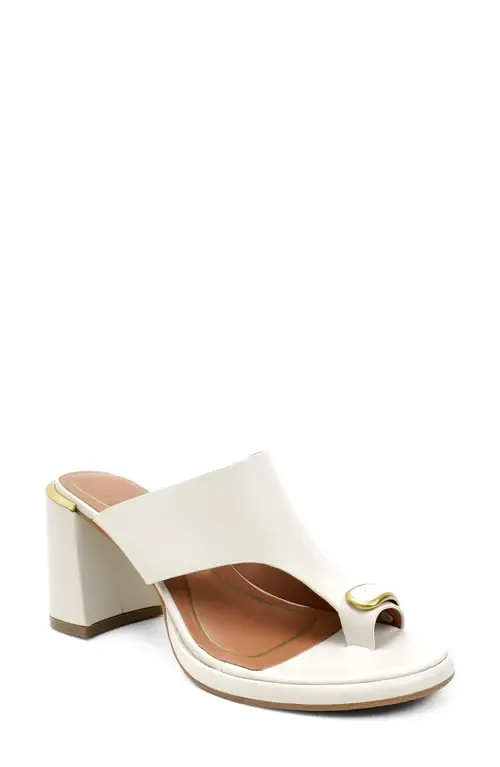 Syndika Platform Slide Sandal in Black Leather