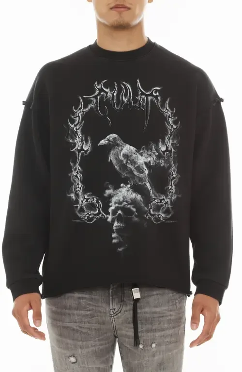 Cotton French Terry Graphic Sweatshirt by Cult of Individuality