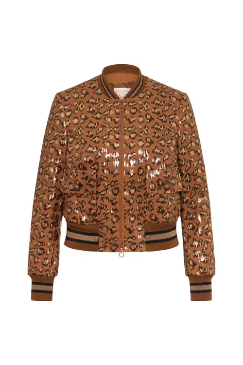 Embroidered Leo Bomber Jacket by Maison Common
