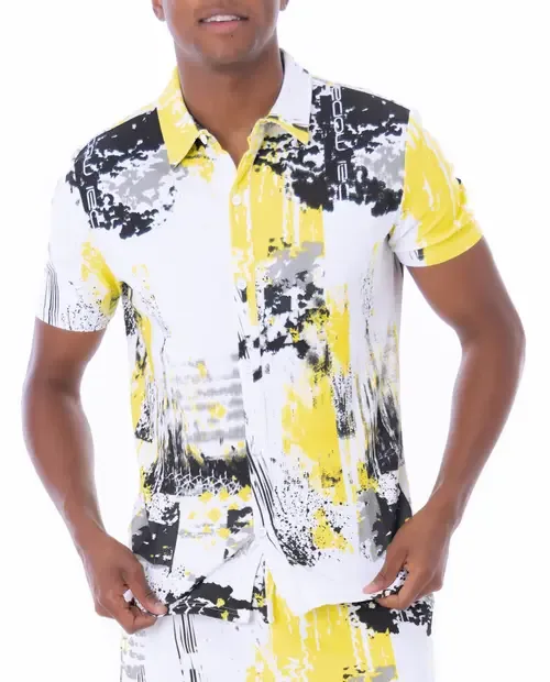 Unity Short Sleeve Button Up by Dai Moda