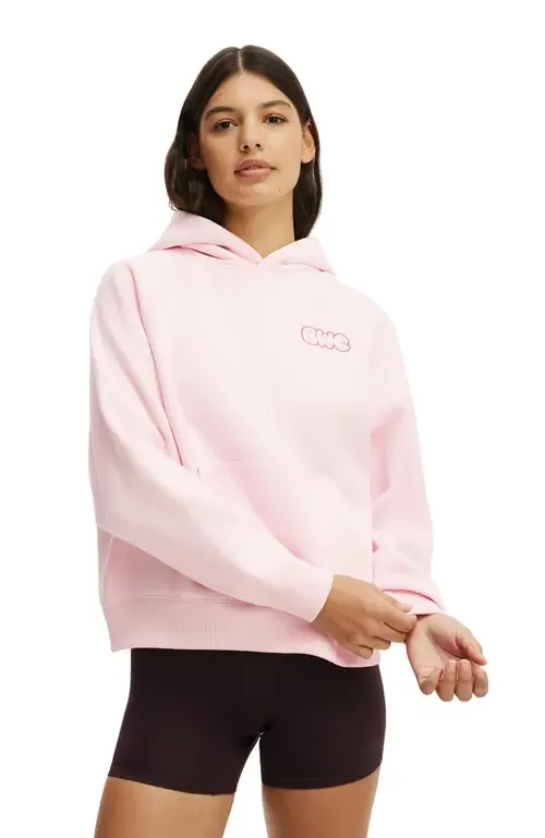 Active Plush Premium Graphic Raglan Hoodie by COTTON ON BODY