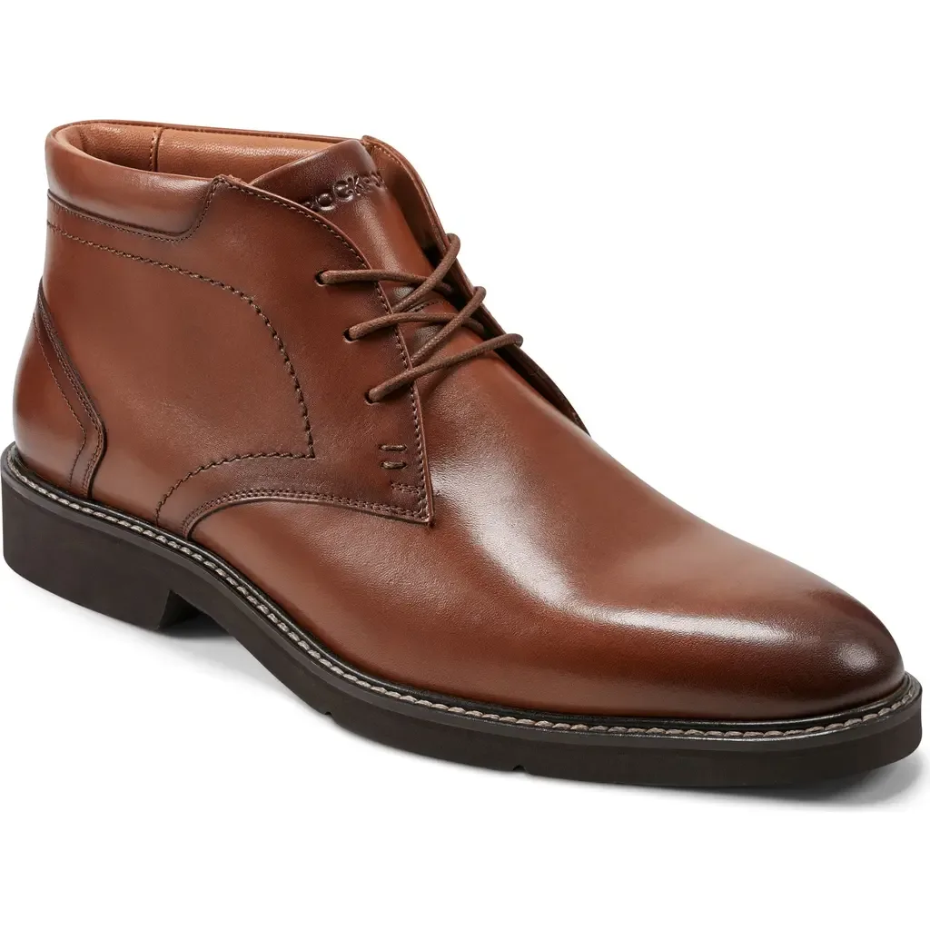 Flynn Plain Toe Derby Boot by Rockport
