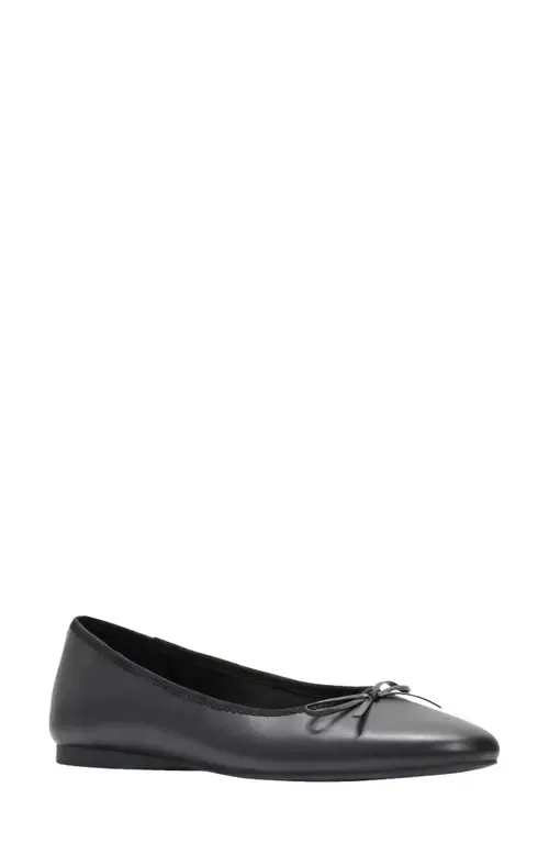 Haley Ballet Flat in Platino Raffia