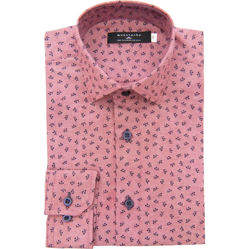 Printed Dress Shirt by MOUSTACHE