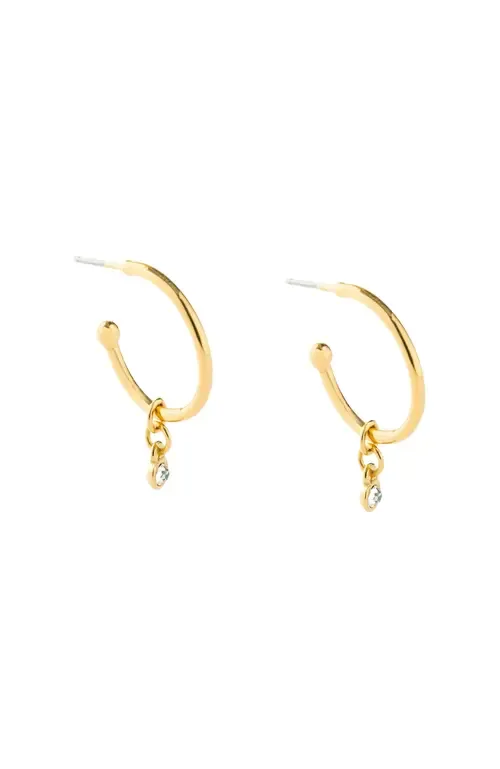 Gem Hoop Earrings by Fosterie