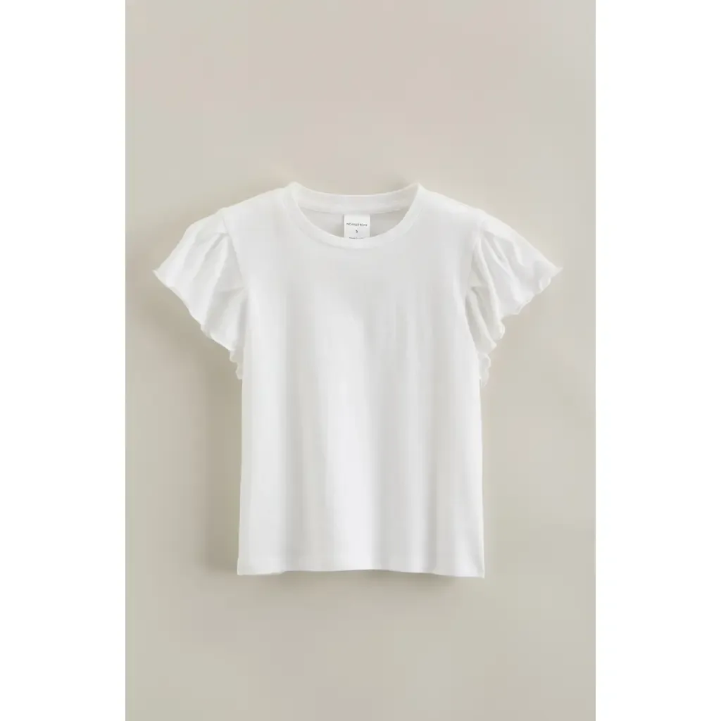 Flutter Sleeve Cotton T-Shirt by Nordstrom