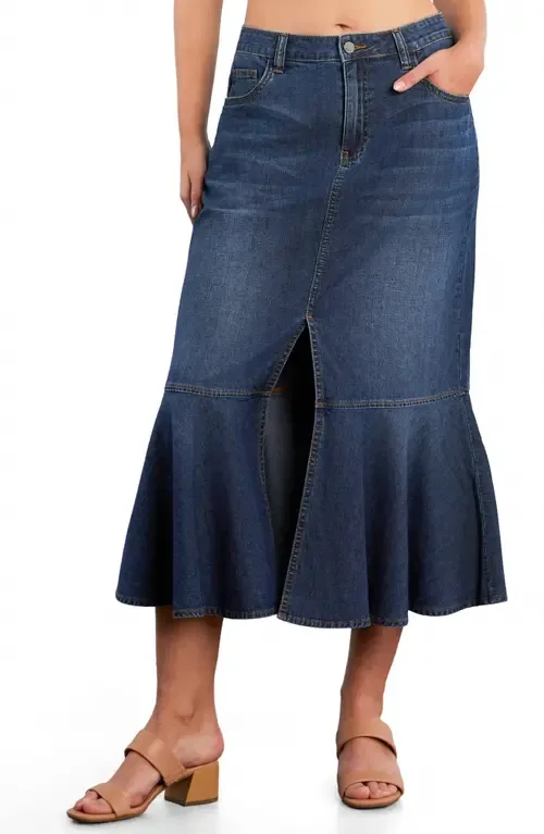 Midi Mermaid Skirt by Wash Lab Denim