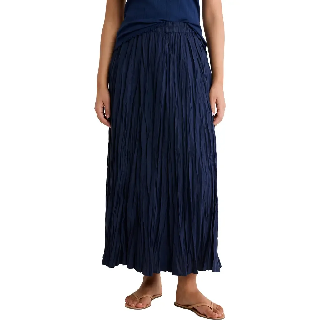 Cotton Crinkle Maxi Skirt by nz BY NIC AND ZOE
