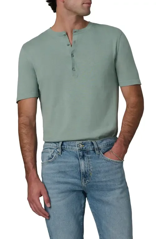 Short Sleeve Cotton Blend Henley by Joe's