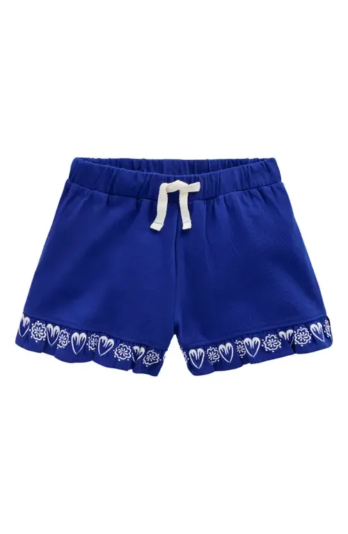 Embroidered Cotton Jersey Shorts by Mini Boden