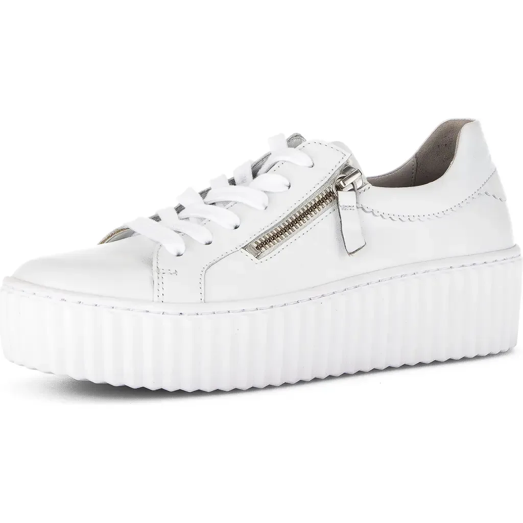 Platform Zip Sneaker by Gabor