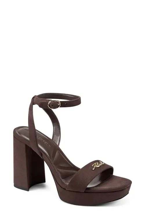 Maleia Platform Ankle Strap Sandal by KARL LAGERFELD PARIS