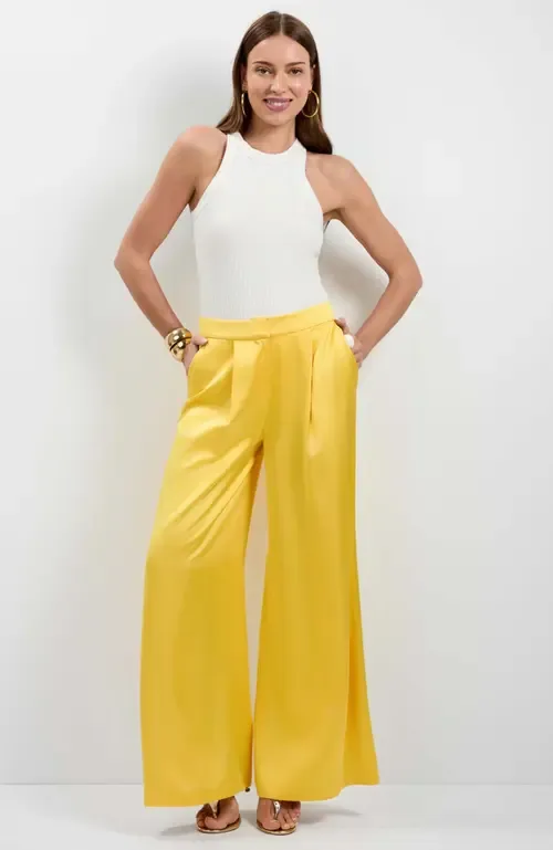 Pontaccio Satin Pants by Trina Turk