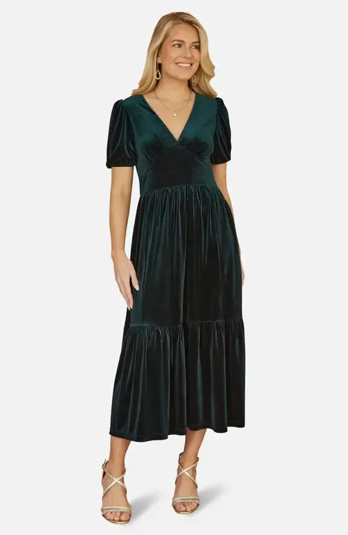 Velvet Midi Dress by Yumi