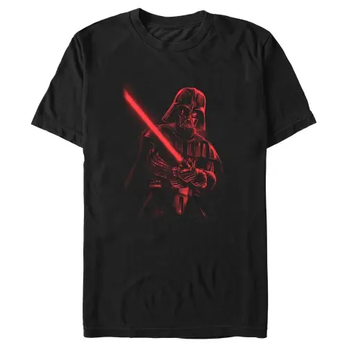 Darth Vader Red Saber Short Sleeve Graphic T-Shirt by Star Wars: A New Hope