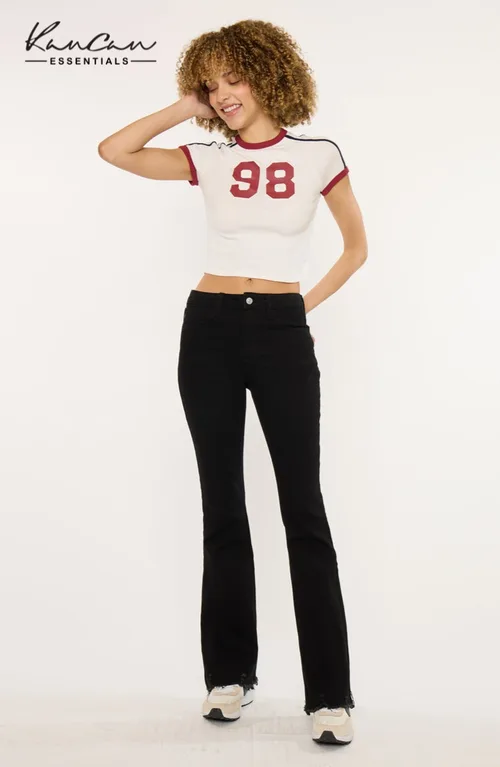Brenna Essentials High Rise Bootcut Jeans by KanCan