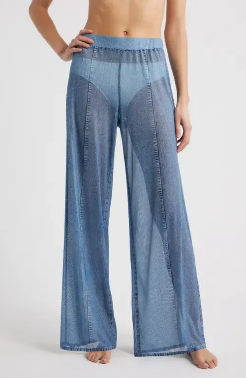 Miramar Mesh Wide Leg Cover-Up Pants by rag & bone