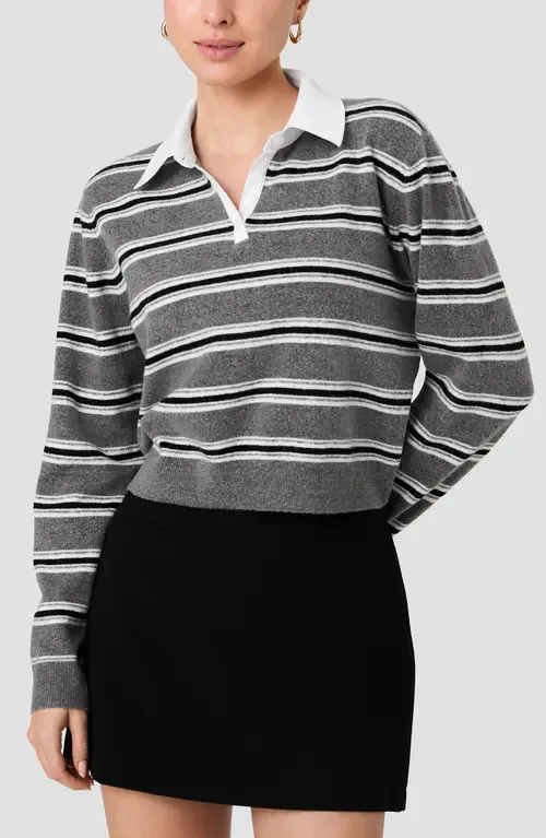 Yulia Stripe Polo Sweater by French Connection
