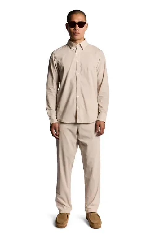 Long Sleeve Micro Corduroy Shirt by Lyle & Scott