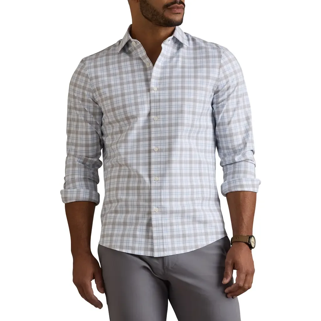 State of Mind Check Slim Fit Button-Up Shirt by Rhone