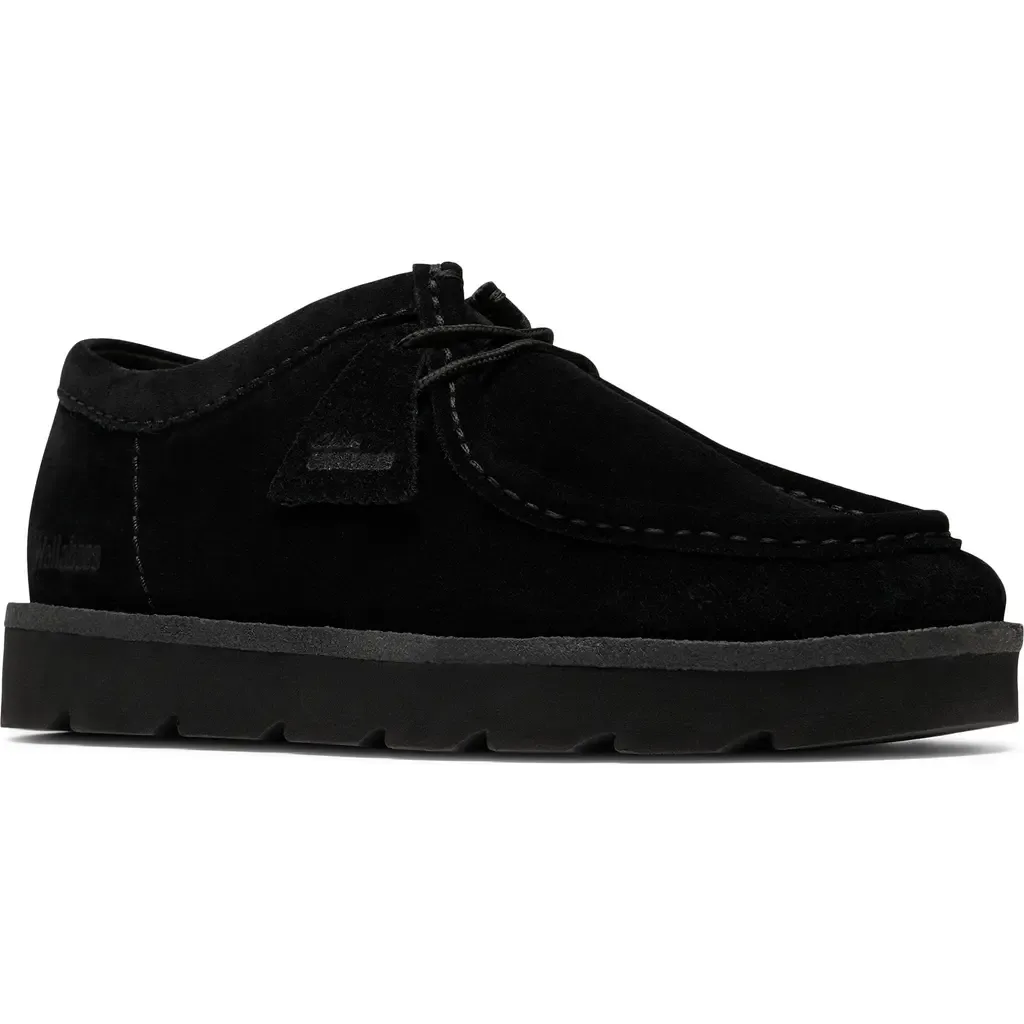 Meare Lace-Up Wallabee Chukka in Black Suede by Clarks(r)