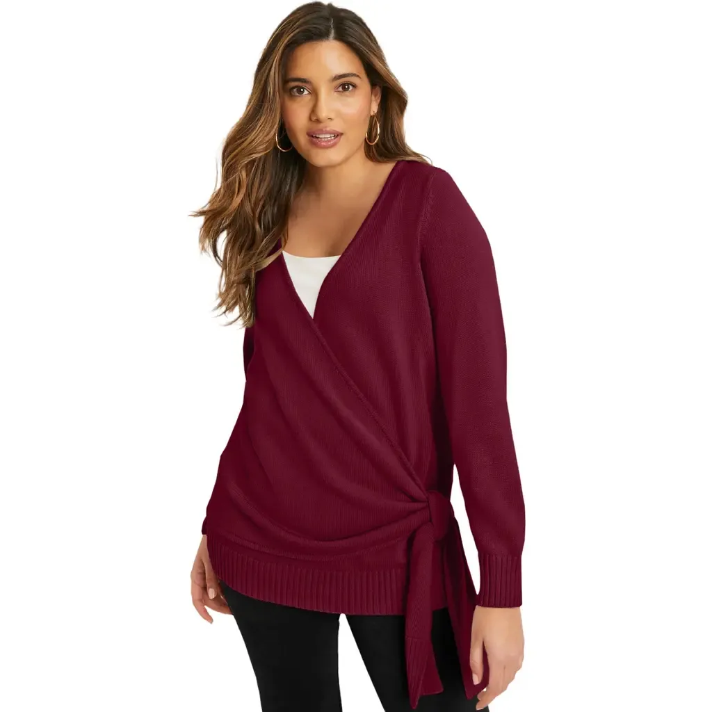Wrap Front Cardigan