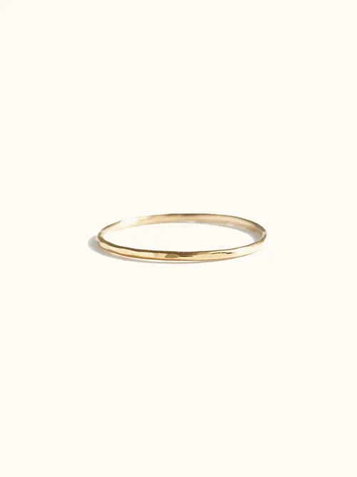 Hammered Stacking Ring by ABLE