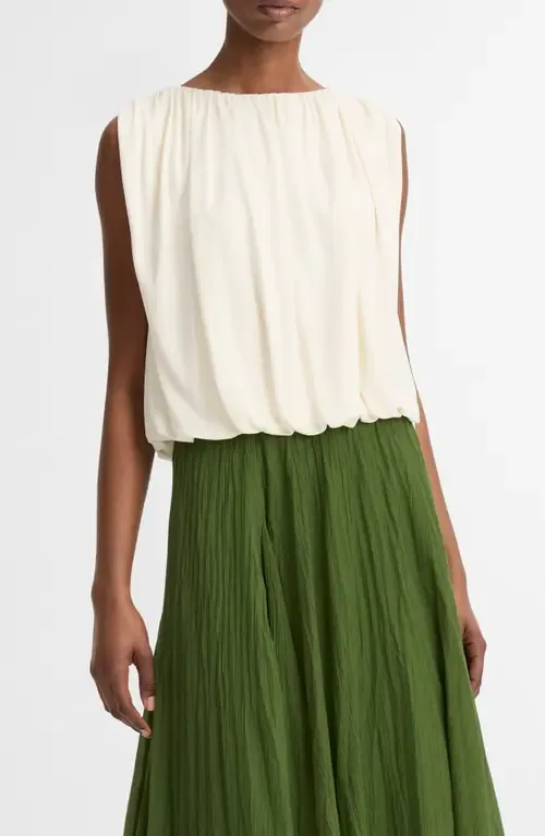 Sleeveless Bubble Hem Top by Vince