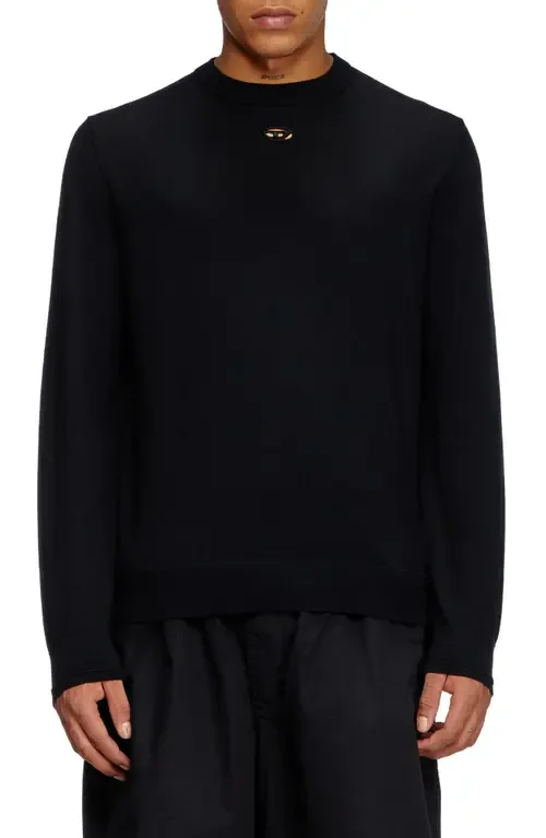 K-Valiam Cutout Logo Wool Sweater by DIESEL®