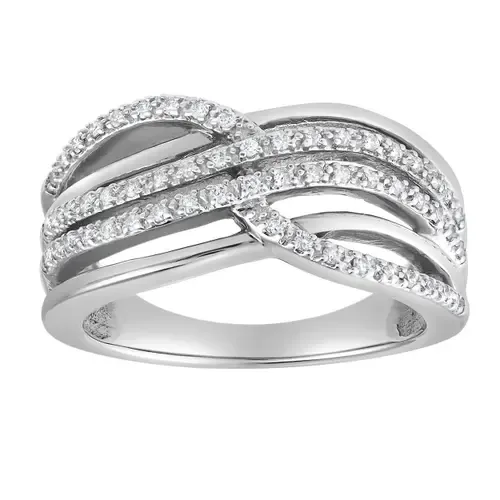 Elaris Wave 0.25 ct 10K Gold Diamond Ring by LuvMyJewelry